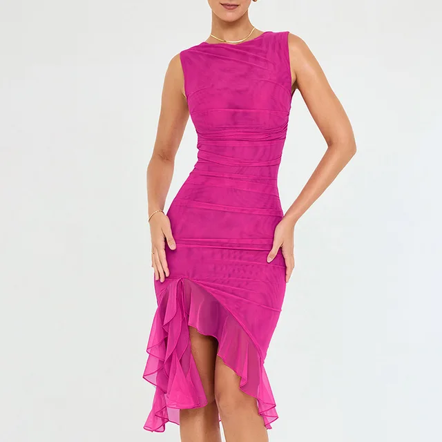 Rozz | Midi-Kleid mit Rüschen - Image 8