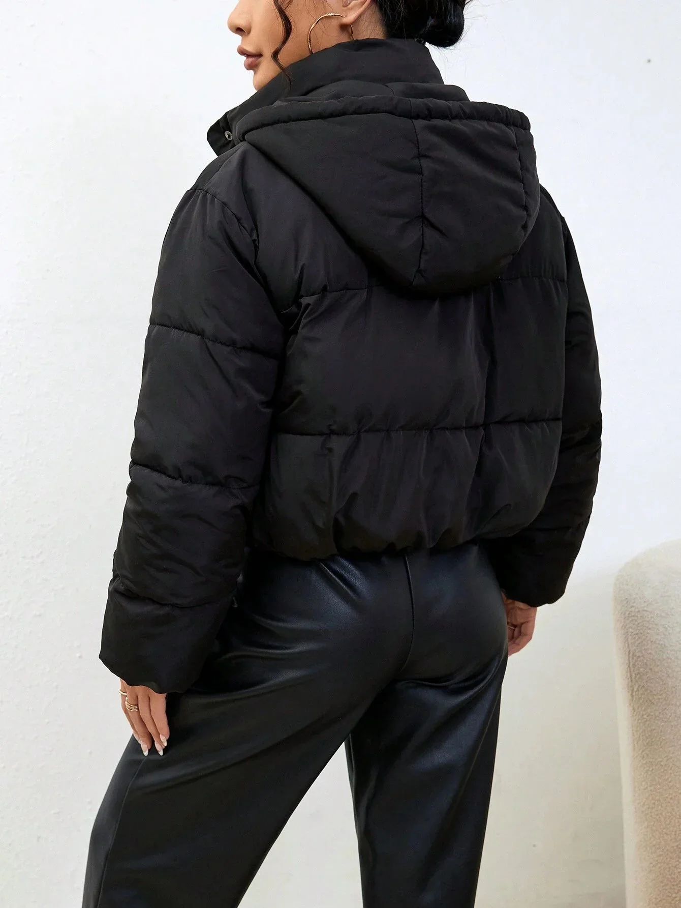 Rubyanne Gekürzte Pufferjacke mit Kapuze