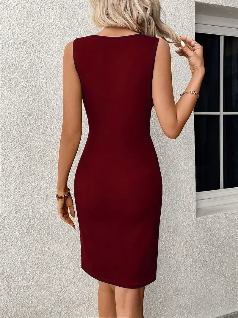 Sabella | Zeitlos Klassische Passform Damen Ärmelloses Kleid