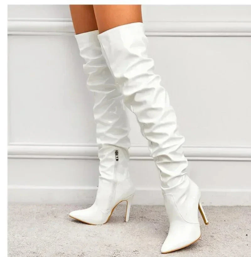 Sabrina | Elegante Overknee Stiefel aus Leder - Image 6