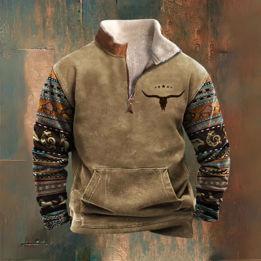 Salvatoree – Jacke Mit Halbem Reißverschluss