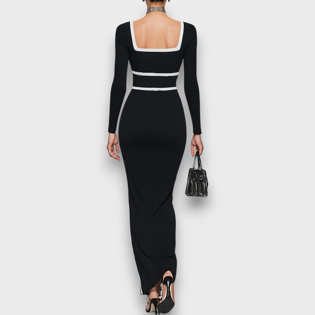 Salvinea – Figurbetontes Maxikleid mit quadratischem Ausschnitt - Image 6