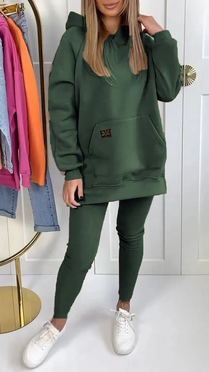 SAMIRA - SET AUS KAPUZENPULLOVER UND LEGGINGS - Image 7