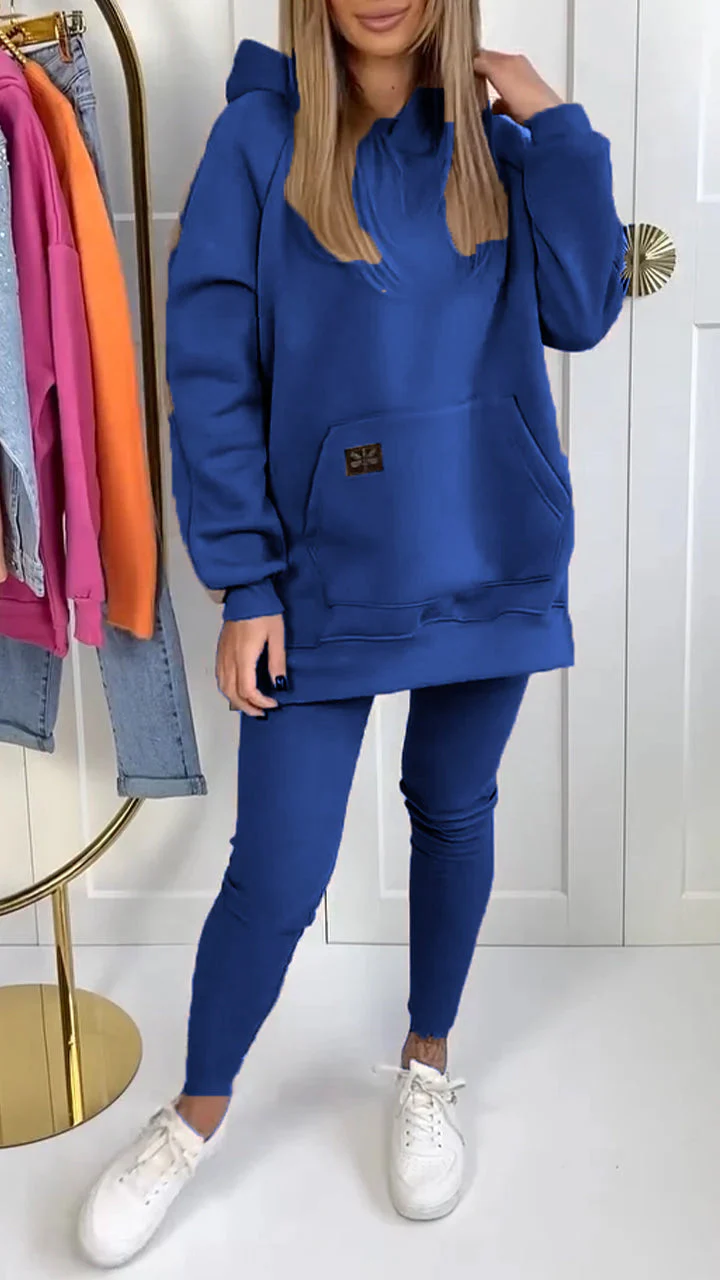 SAMIRA - SET AUS KAPUZENPULLOVER UND LEGGINGS - Image 8