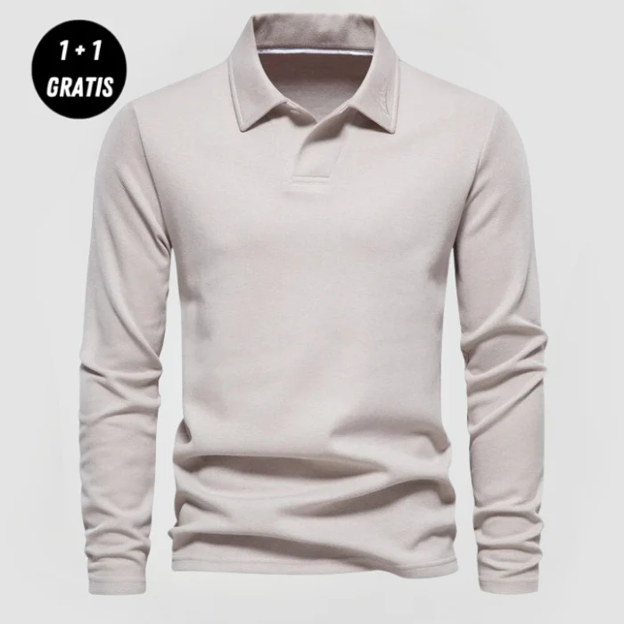SAMUEL - ELEGANTES LANGARM-POLOSHIRT (1+1 GRATIS) - Image 4