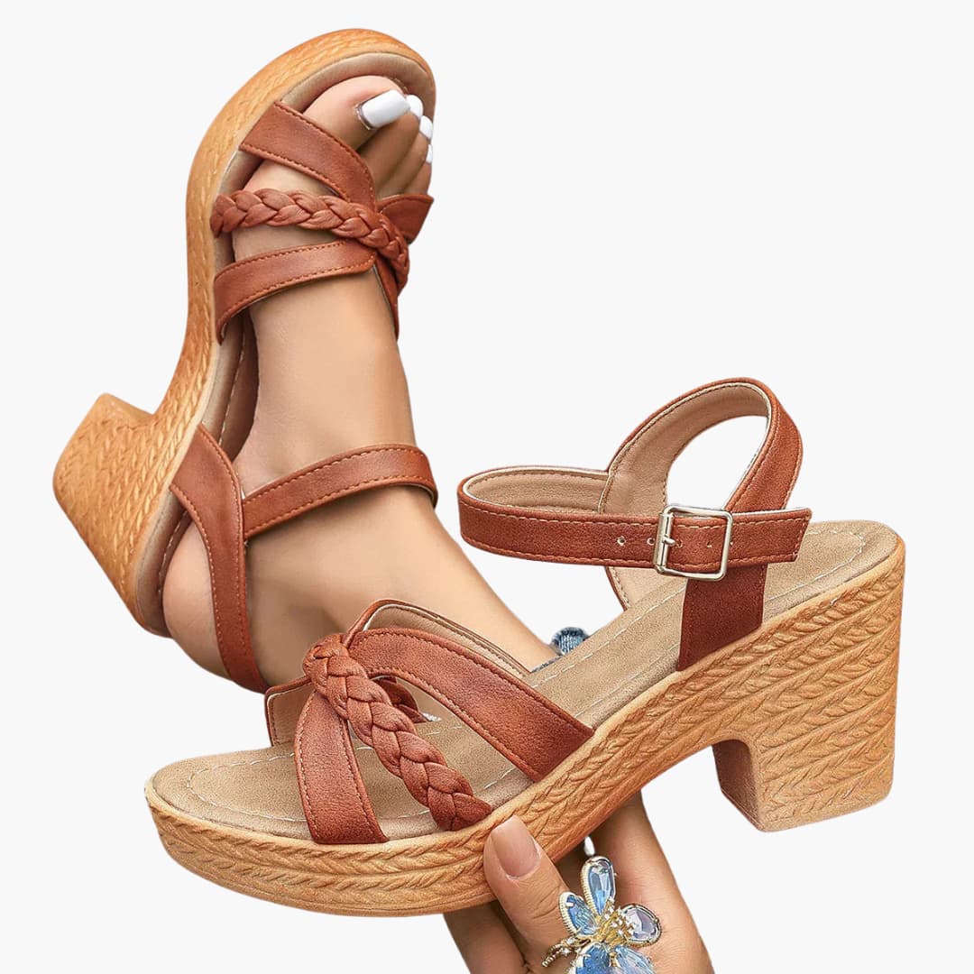 Sandalen Damen - Orthopädische Keilsandalen mit Fußbett - Image 4