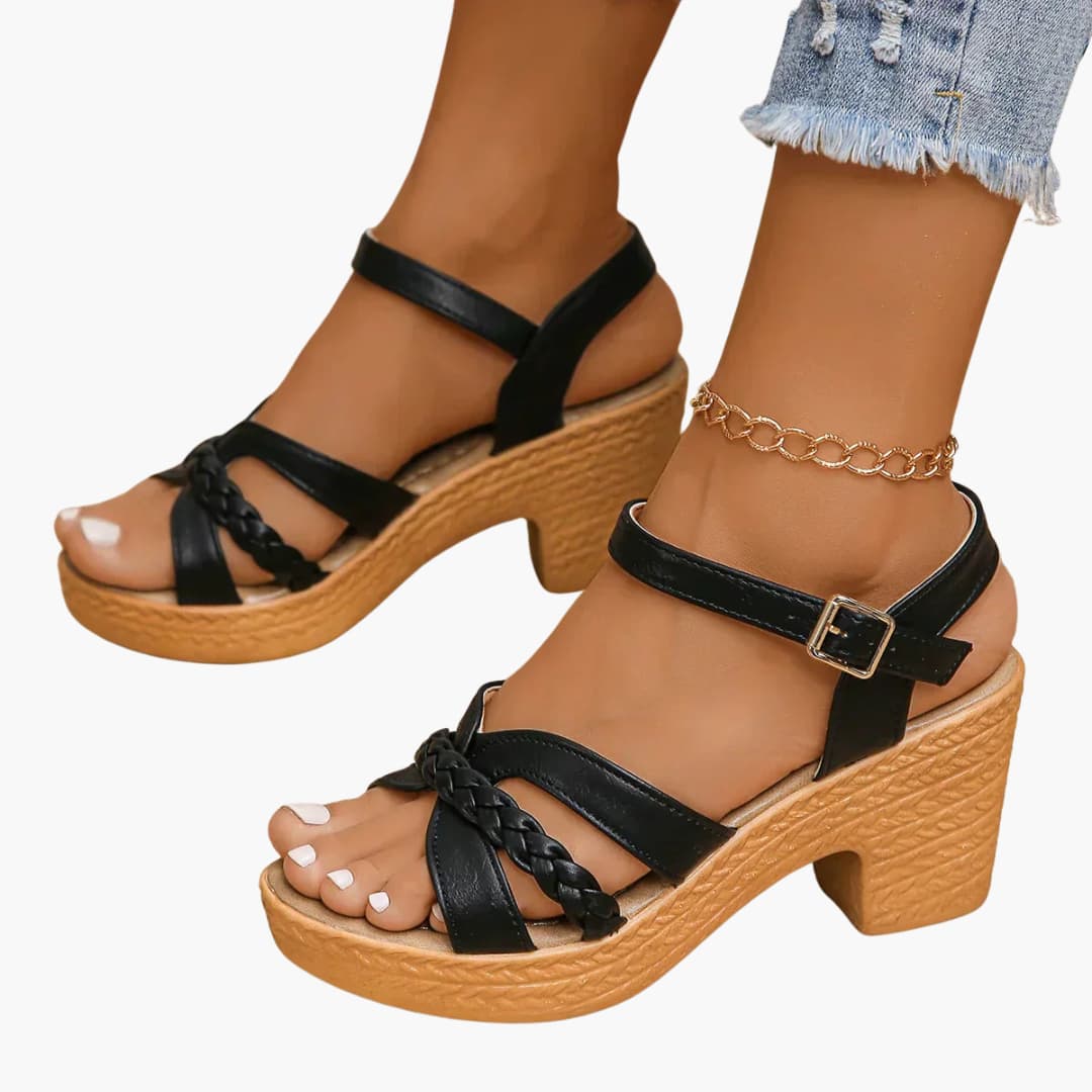 Sandalen Damen - Orthopädische Keilsandalen mit Fußbett - Image 9