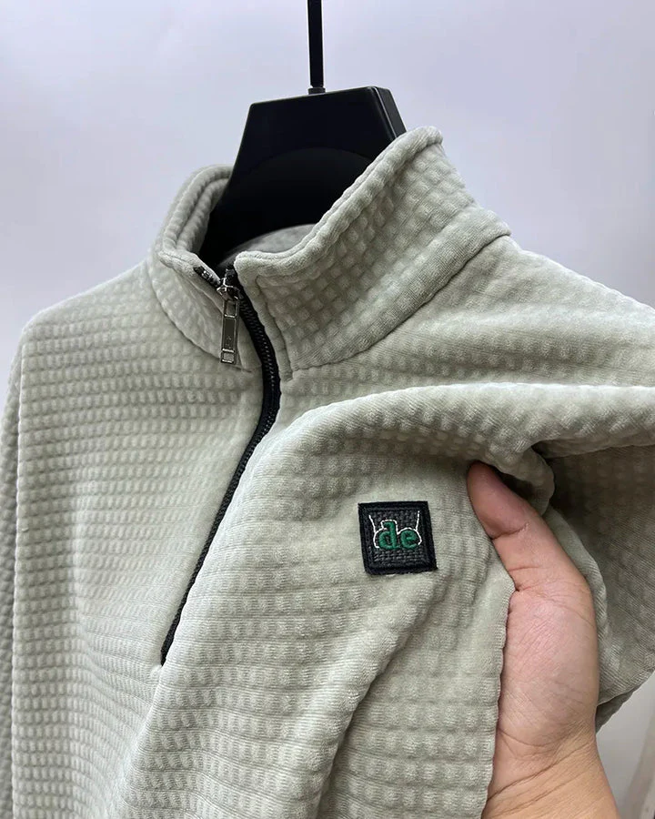 Sandro | Gemütlicher Eleganter Herren-Halbzip-Pullover - Image 3