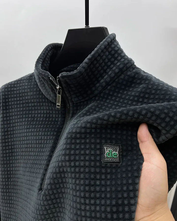 Sandro | Gemütlicher Eleganter Herren-Halbzip-Pullover - Image 4