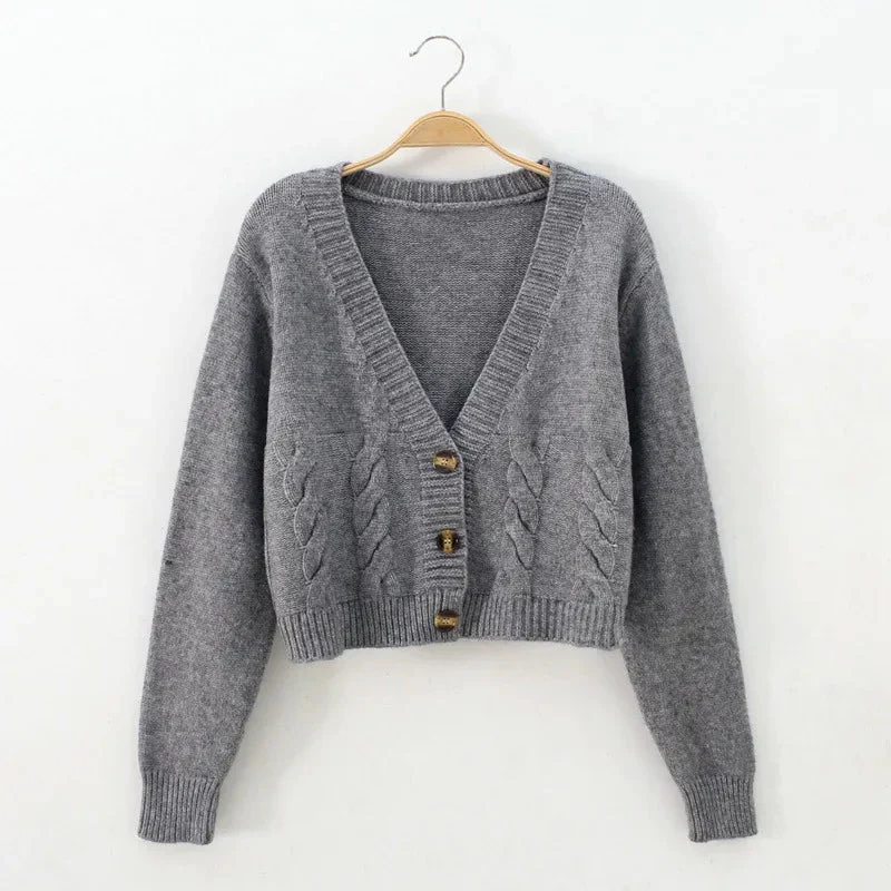 Saoirse Gekürzte Zopfstrickjacke - Image 6