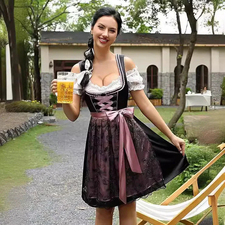 Sarah | Klassisches traditionelles Kleid mit Schürze