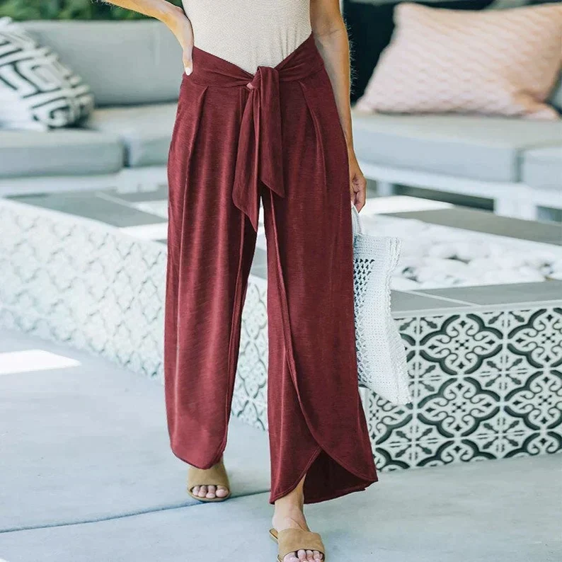 SARAH - Lange Hose mit Gürtel - Image 3