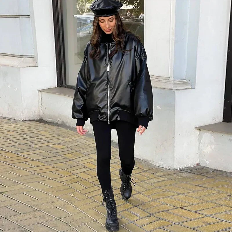 Scarlett - lockerer motor lederjacke - Image 3
