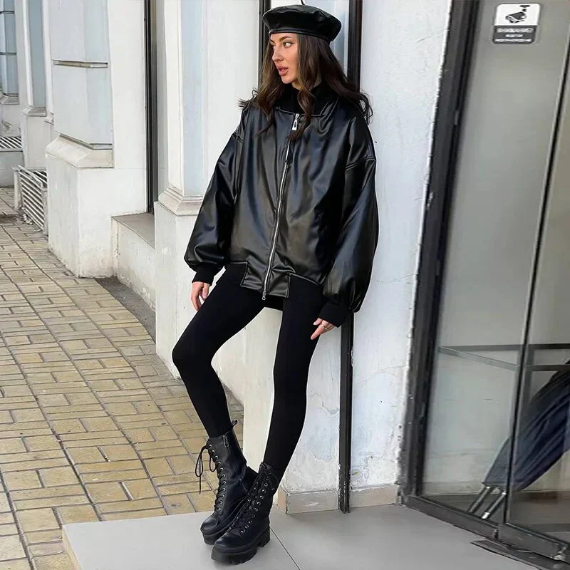 Scarlett - lockerer motor lederjacke - Image 4