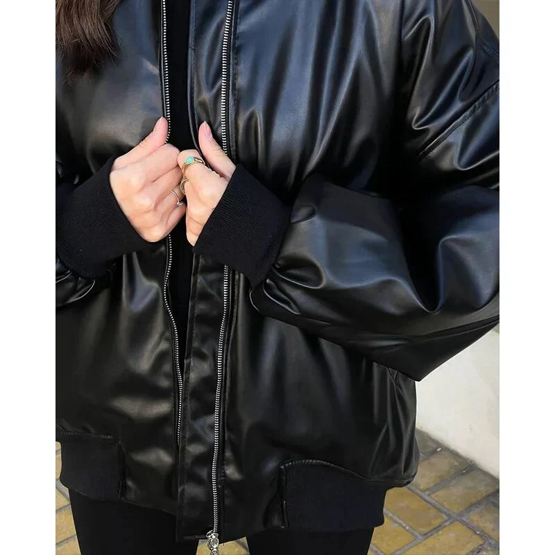 Scarlett - lockerer motor lederjacke - Image 5