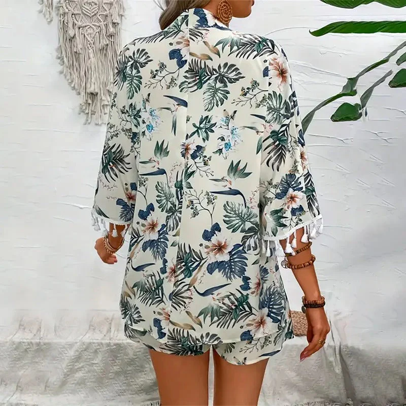 Schickes zweiteiliges Sommer-Outfit mit Blumenmuster - Image 4