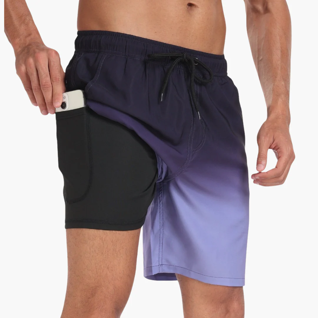 Schnelltrocknende Shorts - Herren Stretch-Shorts mit Innenslip - Image 2