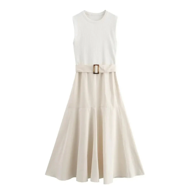 Schönes ärmelloses Kleid für Damen | Midi - Image 6