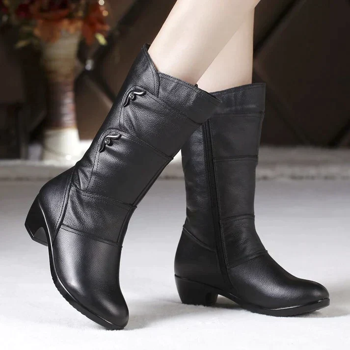 Schwarze Winterstiefel für Damen | Warme - Image 3