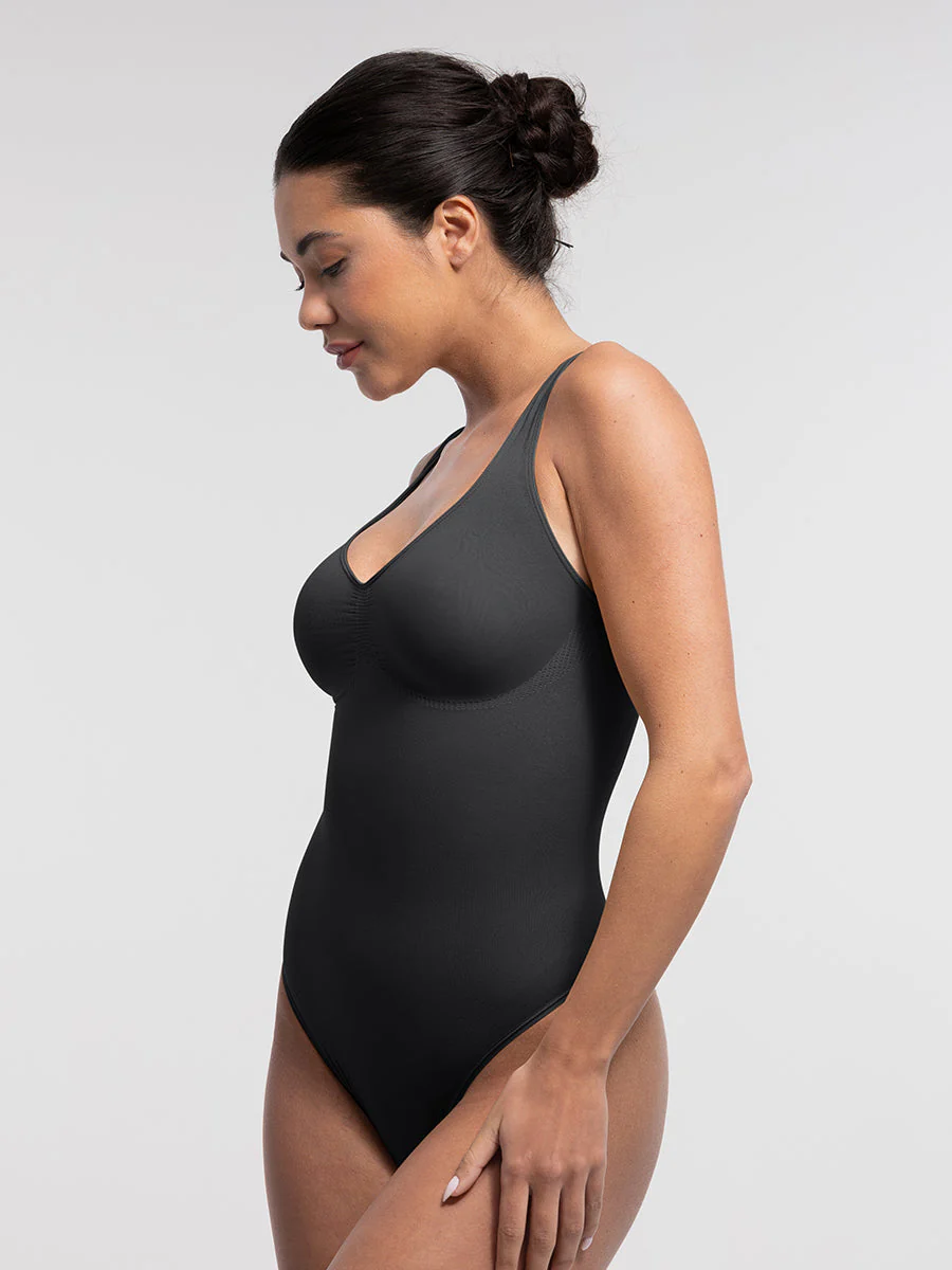 Sculpting-Bodysuit mit U-Ausschnitt und Tanga - Image 12