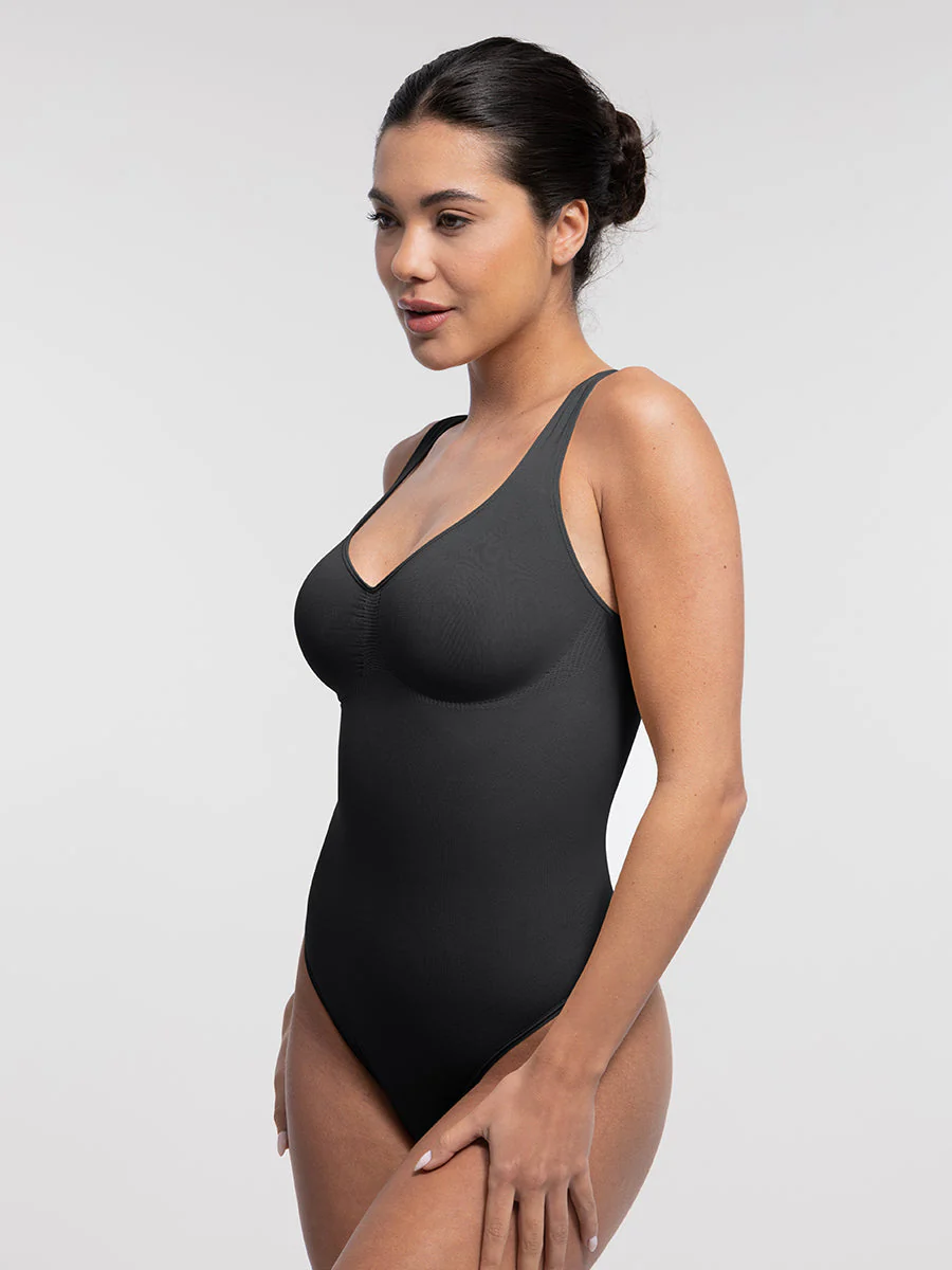 Sculpting-Bodysuit mit U-Ausschnitt und Tanga - Image 13