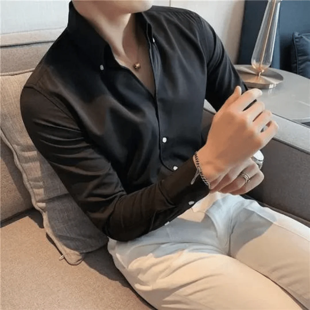 Sebastian Slim-Fit Hemd mit Stehkragen - Image 5