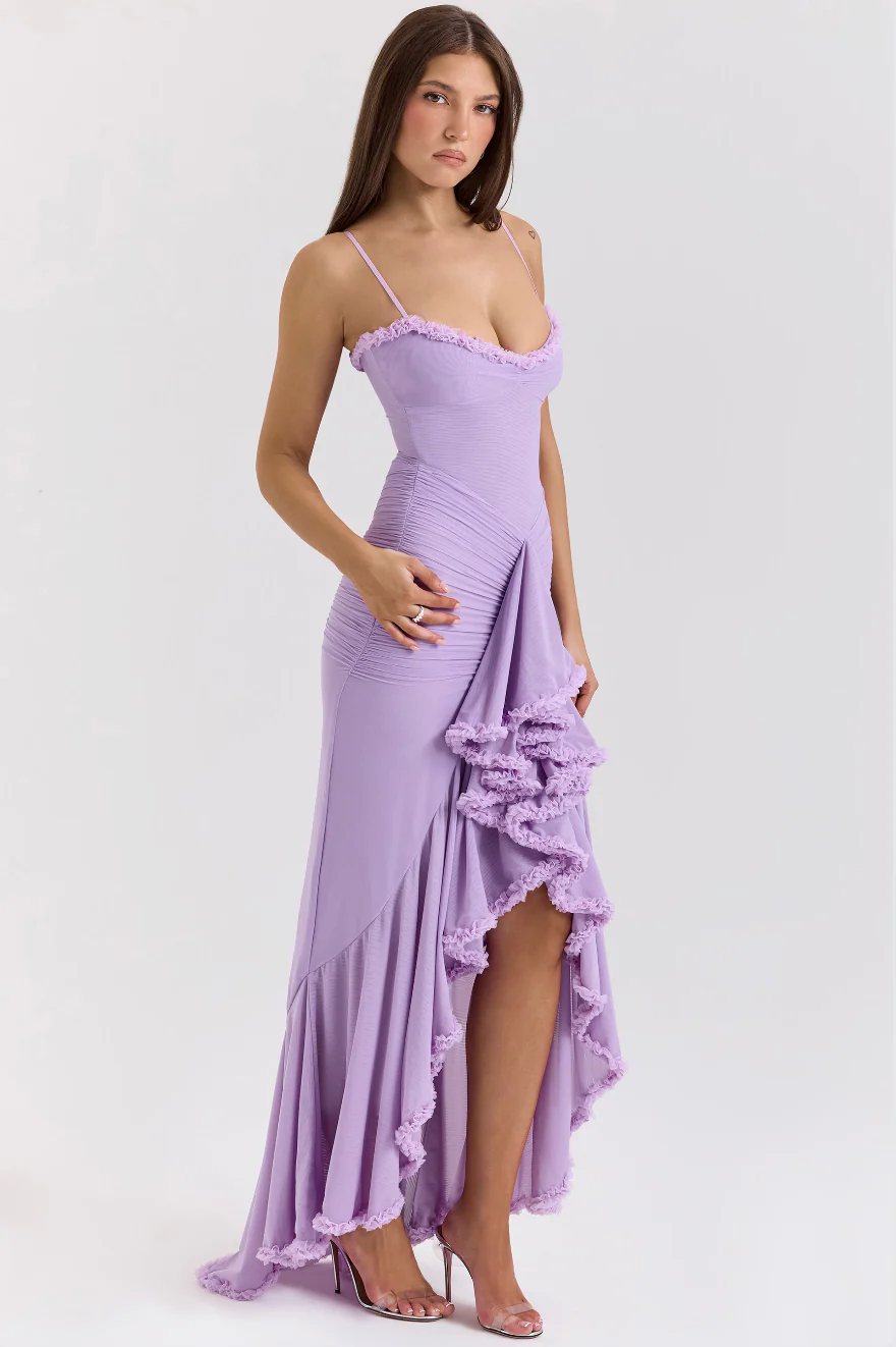 Selene – Rüschiges Rüschen Kleid im Dovetail-Stil - Image 3