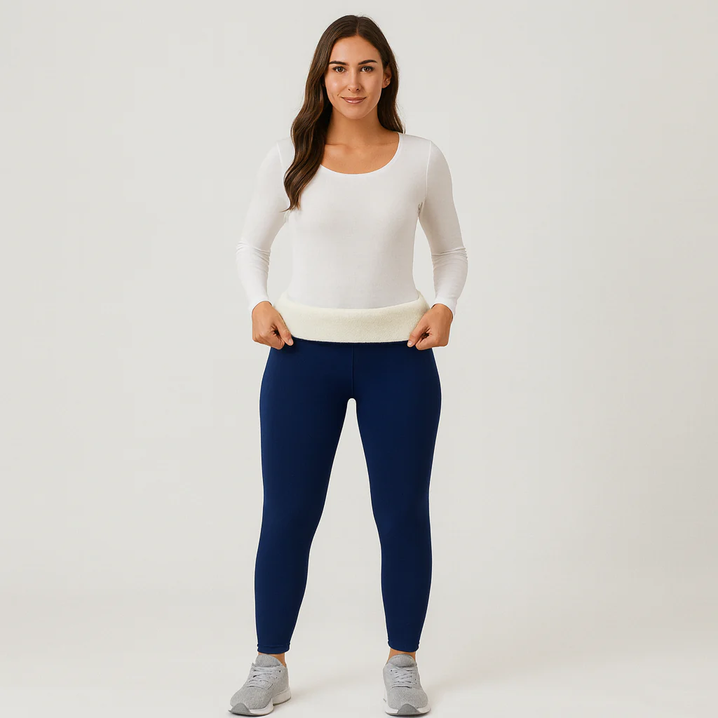Selora | Kuschelige Thermo-Leggings mit Sherpa-Futter für Damen - Image 2