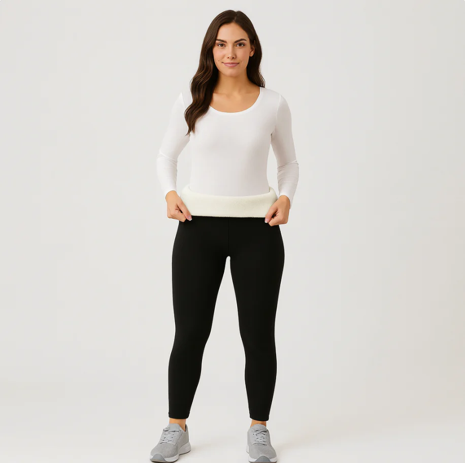 Selora | Kuschelige Thermo-Leggings mit Sherpa-Futter für Damen - Image 4