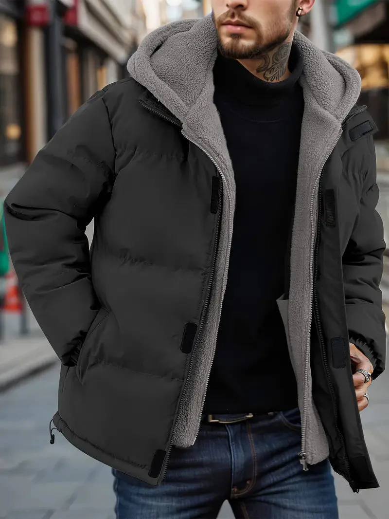 Sep – herren-kapuzenjacke – warme fleecejacke für winter- und outdoor-aktivitäten - Image 4