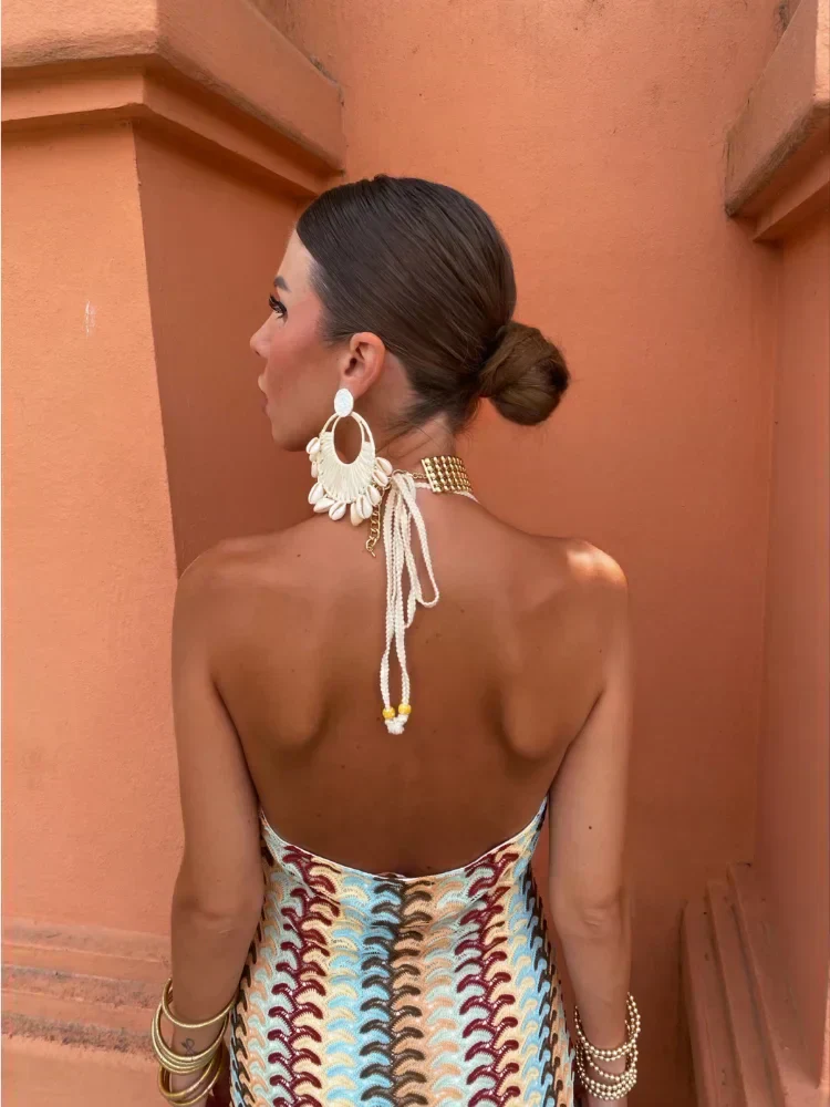 Serena  | Langes Kleid mit offenem Rücken - Image 3