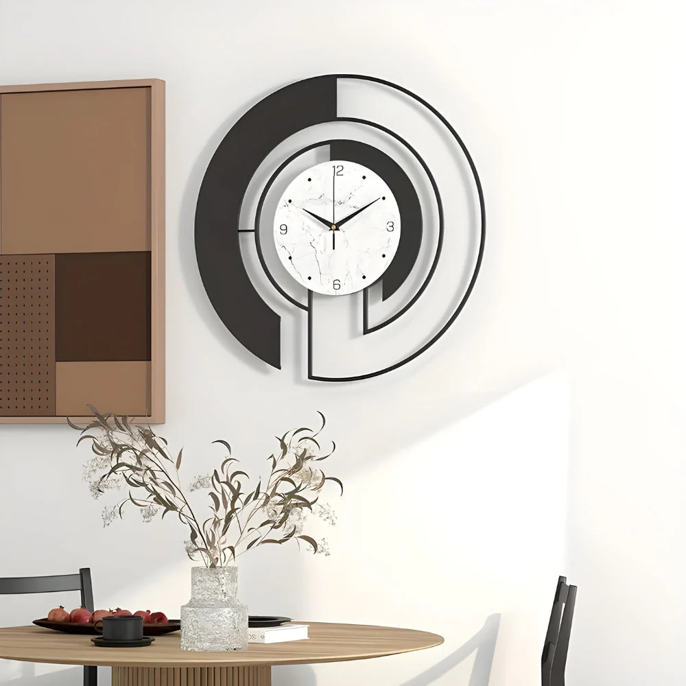 SerenityTick – Leises geometrisches Wanduhr mit ruhigem Lauf für friedliche Räume - Image 2