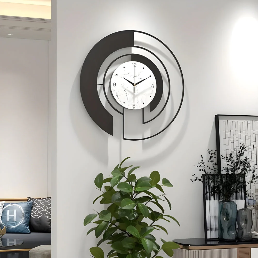 SerenityTick – Leises geometrisches Wanduhr mit ruhigem Lauf für friedliche Räume - Image 4