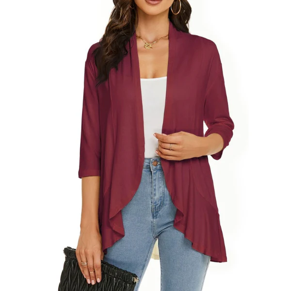 SEVDA - LEICHTER CARDIGAN MIT DREIVIERTELÄRMELN - Image 10
