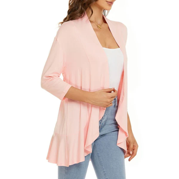 SEVDA - LEICHTER CARDIGAN MIT DREIVIERTELÄRMELN - Image 11