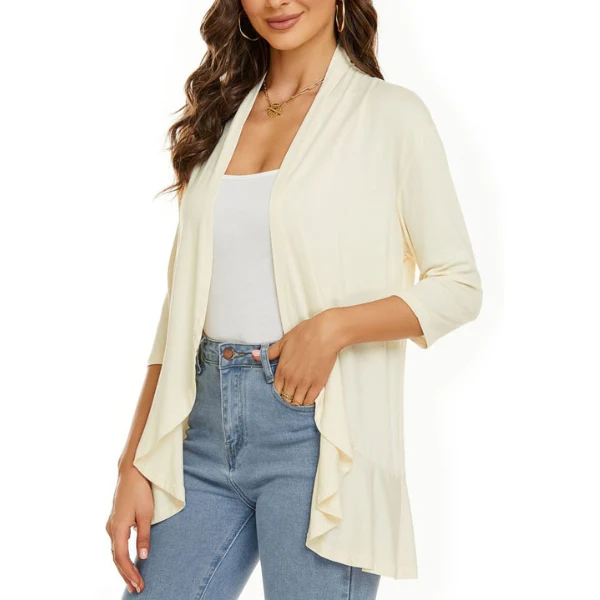 SEVDA - LEICHTER CARDIGAN MIT DREIVIERTELÄRMELN - Image 12