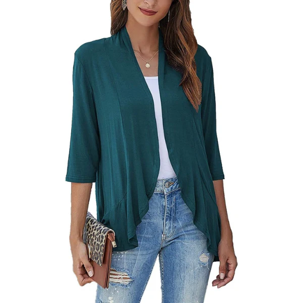 SEVDA - LEICHTER CARDIGAN MIT DREIVIERTELÄRMELN - Image 14