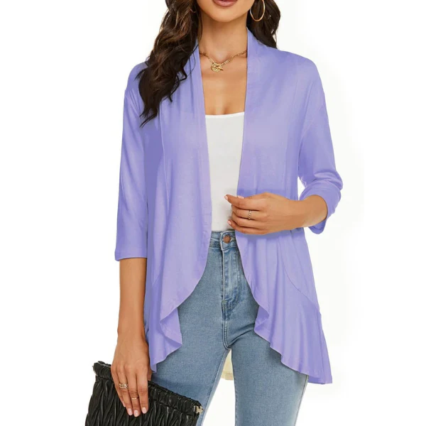 SEVDA - LEICHTER CARDIGAN MIT DREIVIERTELÄRMELN - Image 15