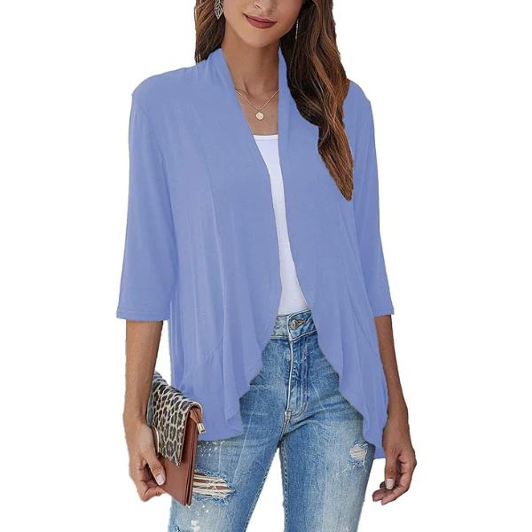 SEVDA - LEICHTER CARDIGAN MIT DREIVIERTELÄRMELN - Image 17