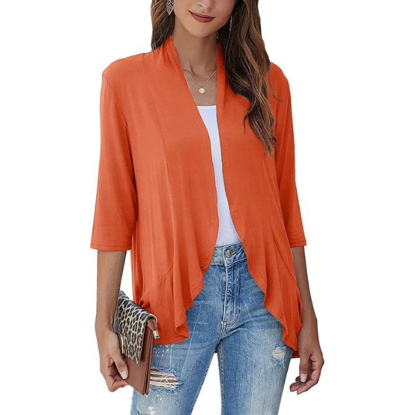 SEVDA - LEICHTER CARDIGAN MIT DREIVIERTELÄRMELN - Image 9