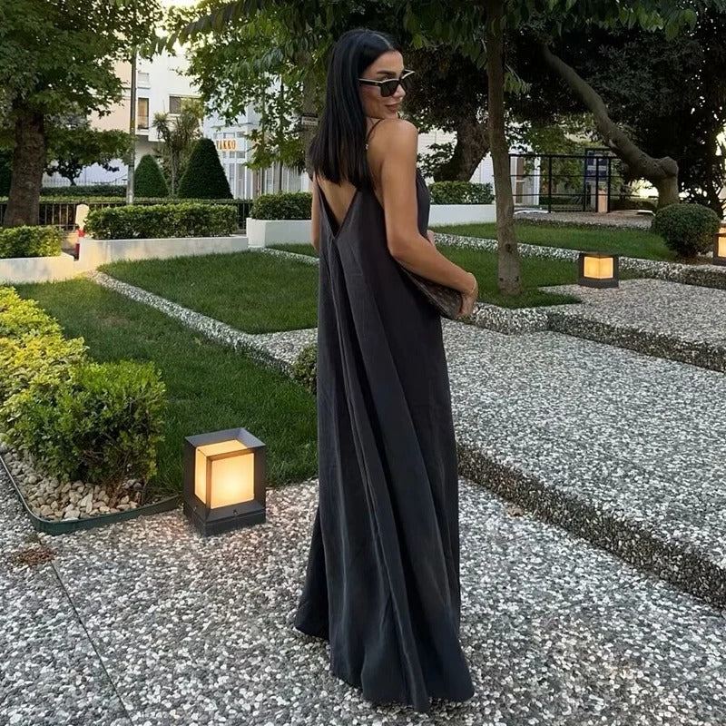 Sexy rückenfreies Slip-Maxi-Kleid - Image 3