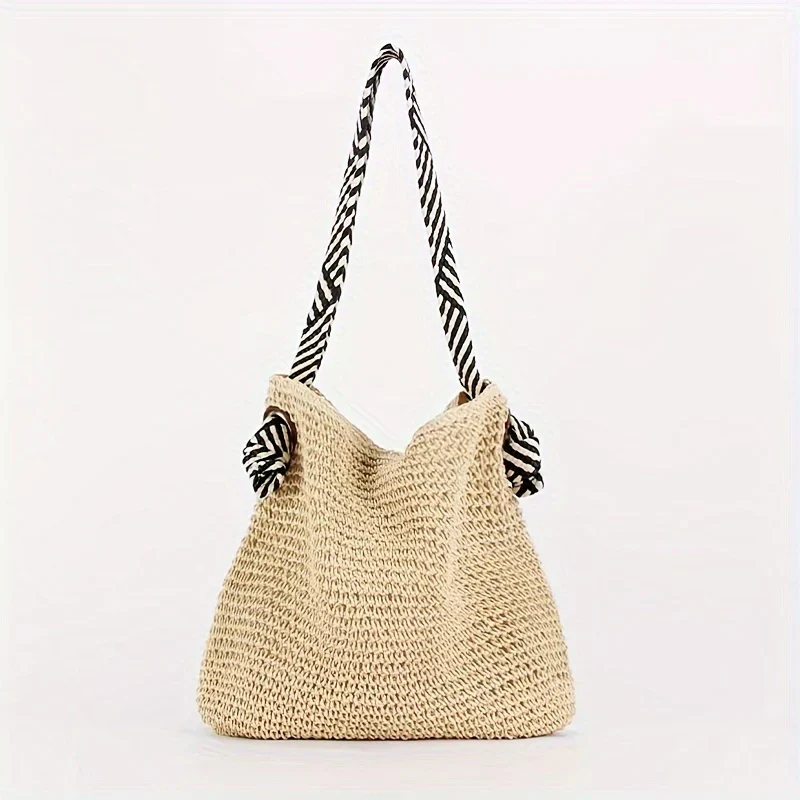 SHALEEN - GEFLOCHTENE TASCHE MIT STOFFHENKELN - Image 6