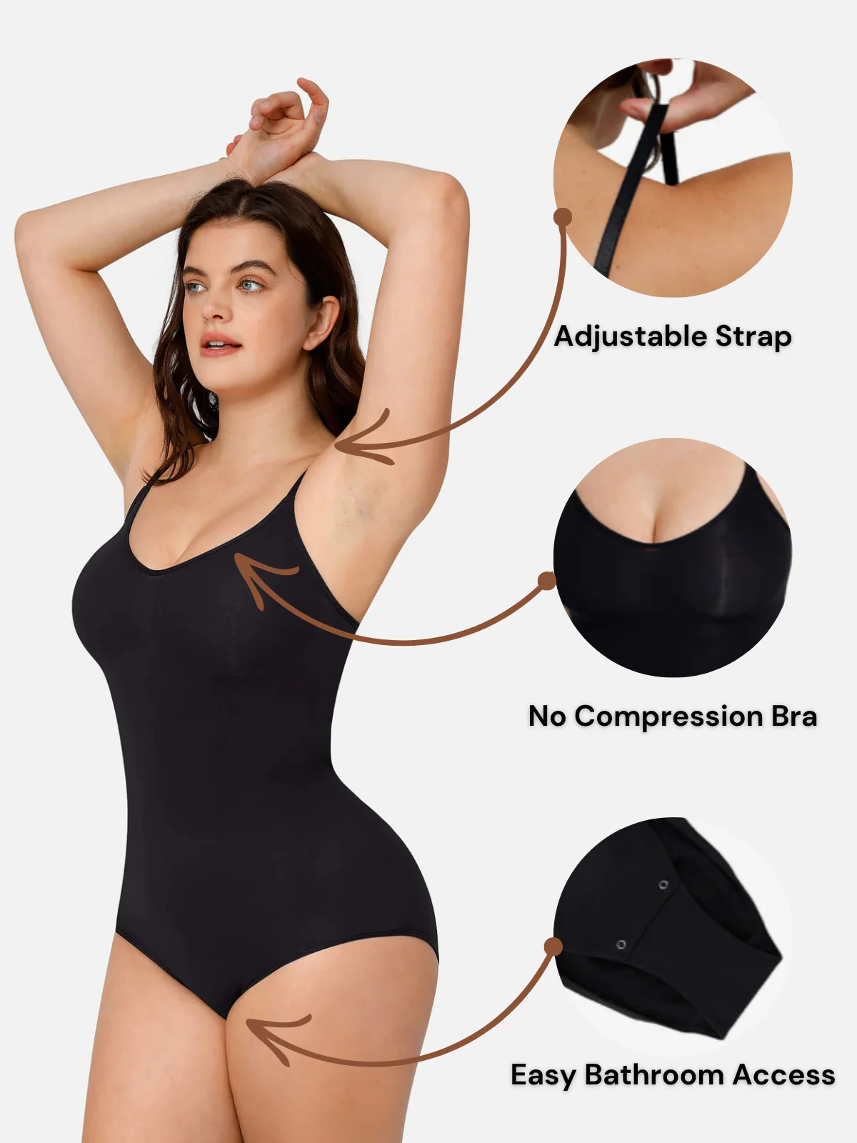 Shapewear-Bodysuit mit kurzem Slip - Image 2