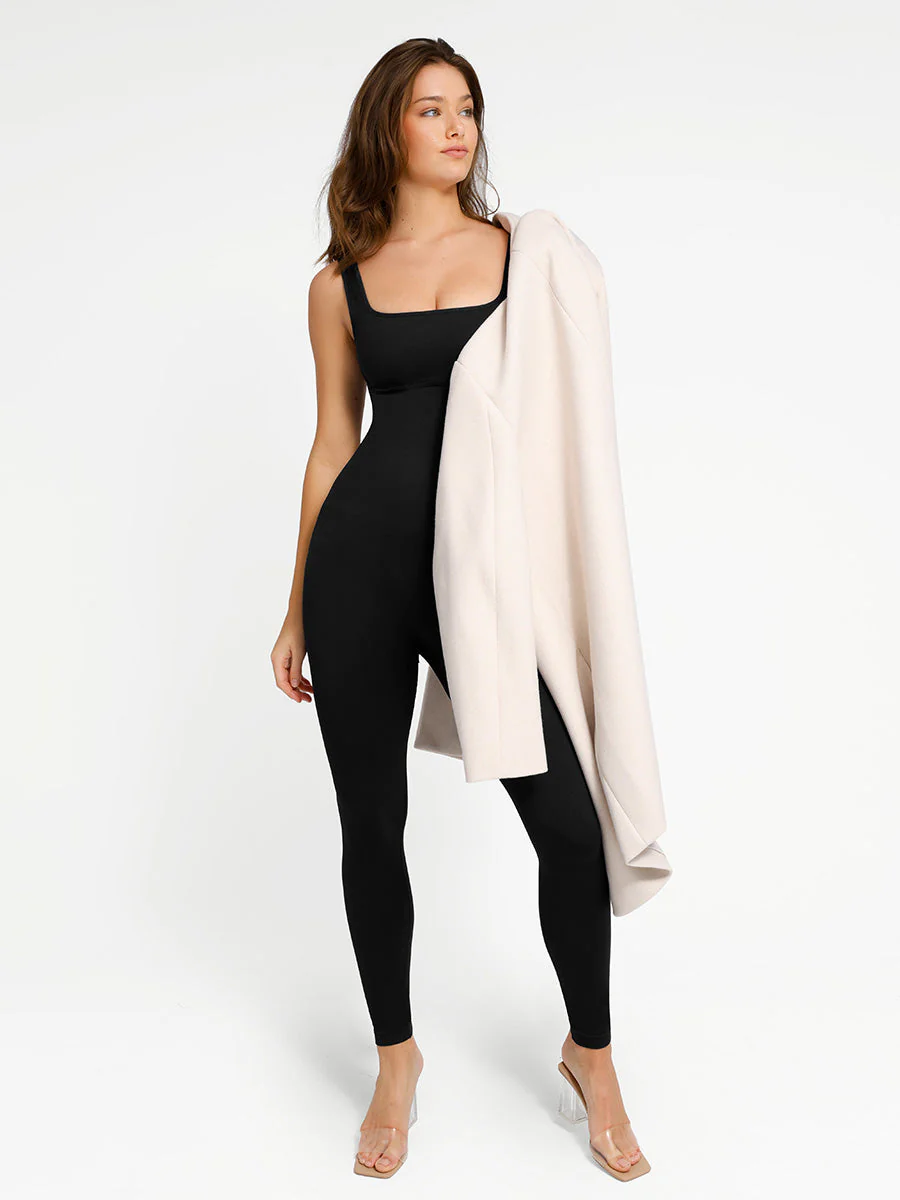Shapewear-Strampler mit eckigem Ausschnitt und integriertem Schnitt - Image 11
