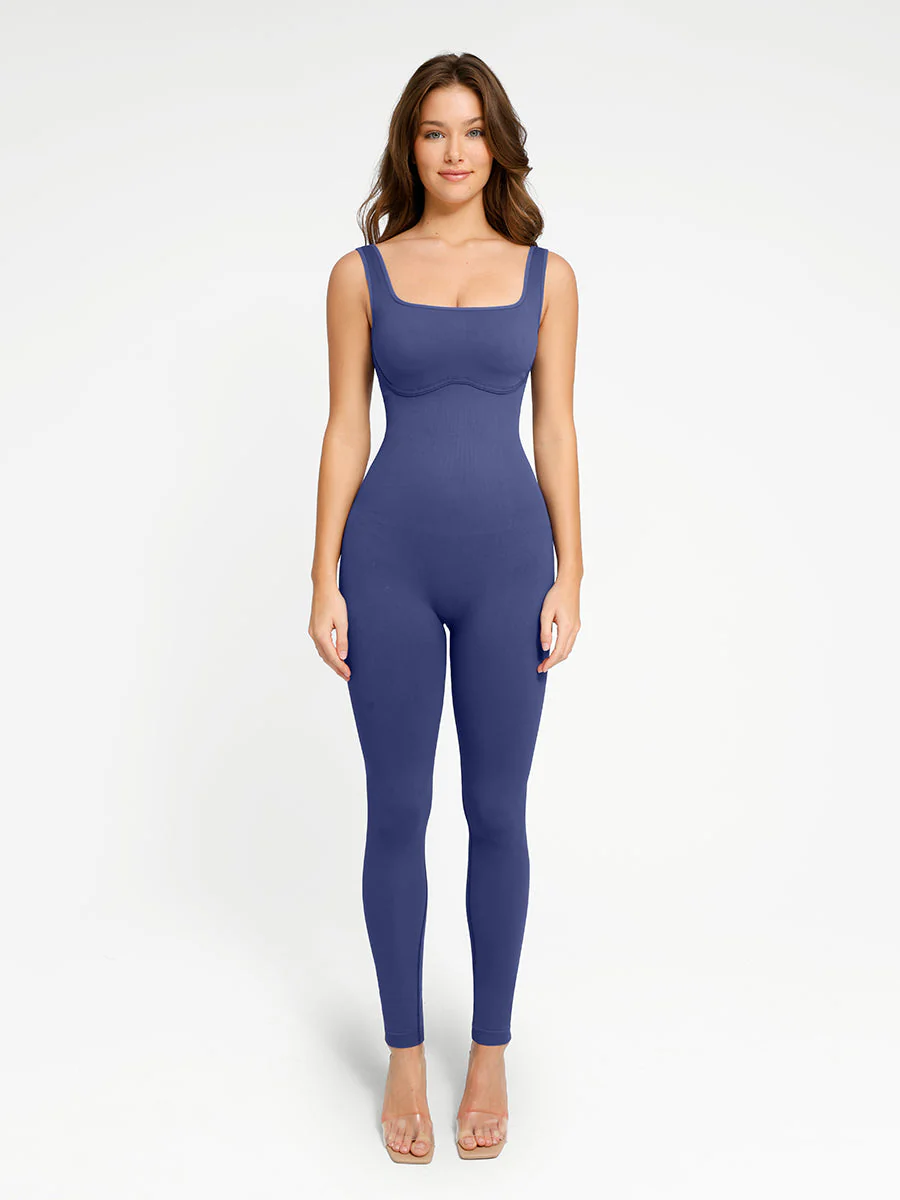 Shapewear-Strampler mit eckigem Ausschnitt und integriertem Schnitt - Image 12