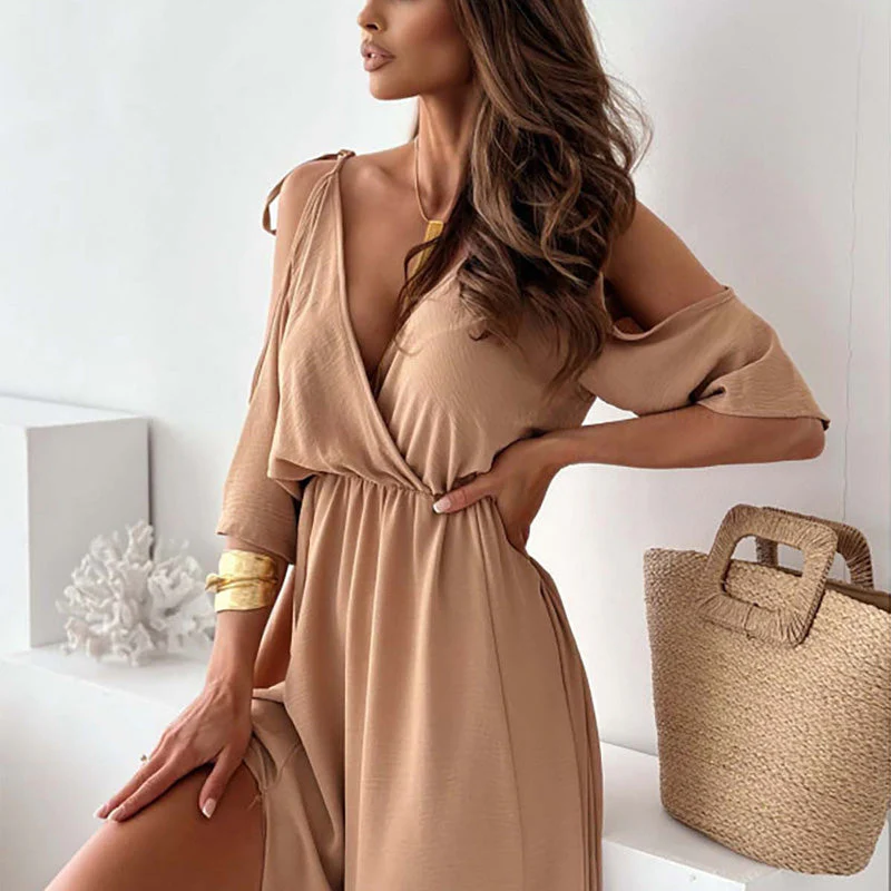 Sienna | Elegantes Kleid mit Seitenschlitz - Image 4