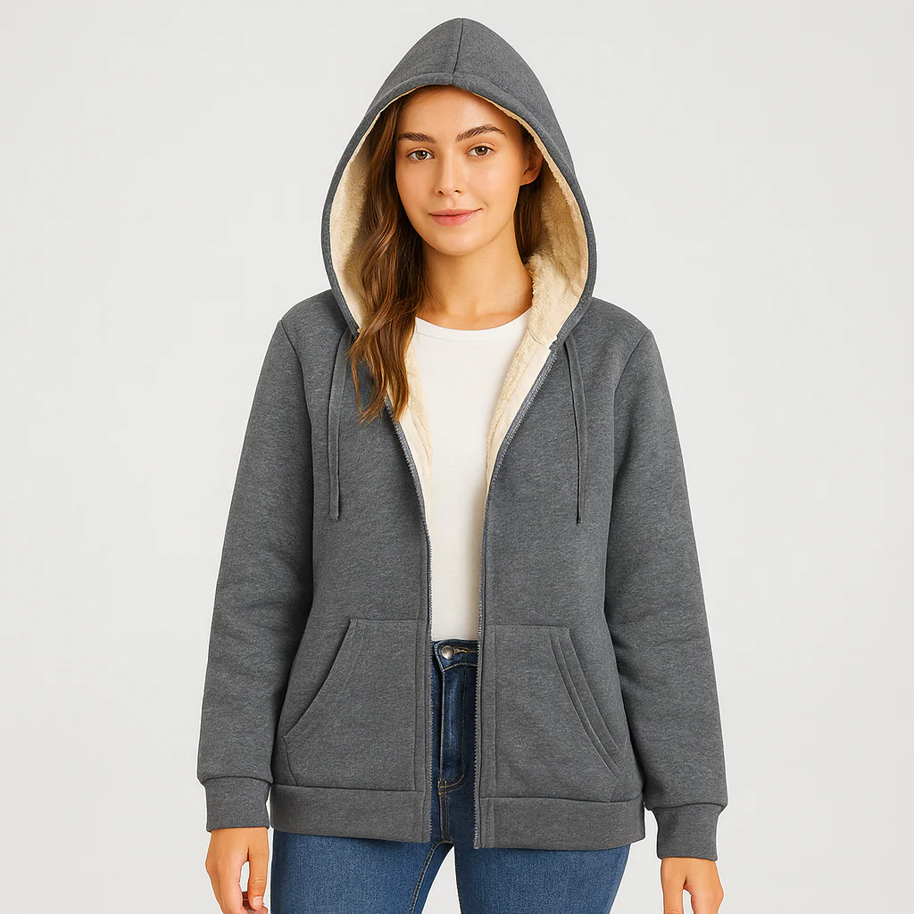 Sienna | Kuschelige Fleece-Kapuzenjacke - Image 2