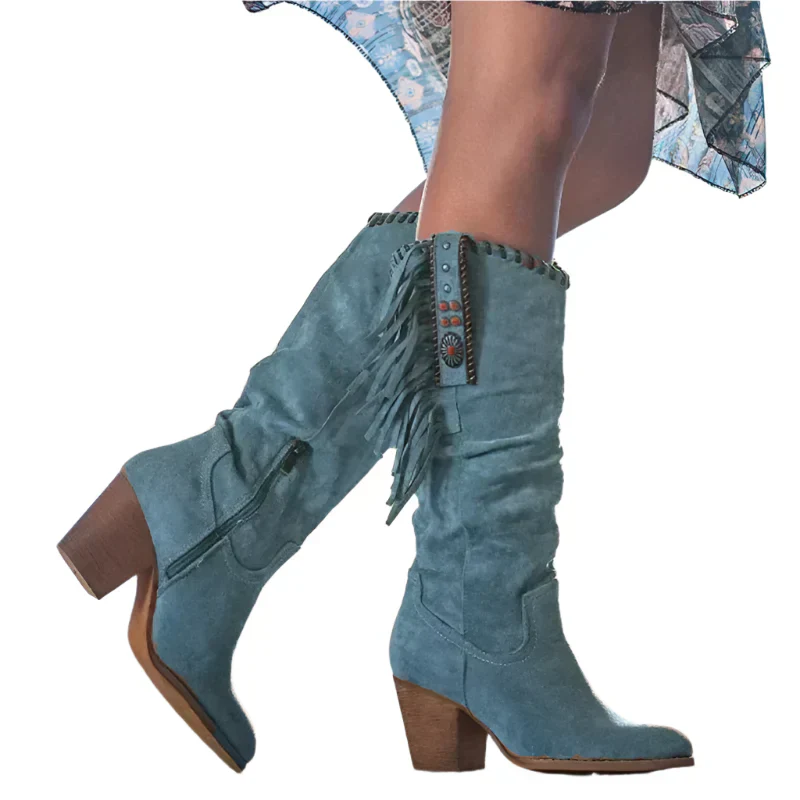 Sierra High Western Stiefel für Frauen – Retro-inspirierte Hohe Cowboystiefel - Image 5