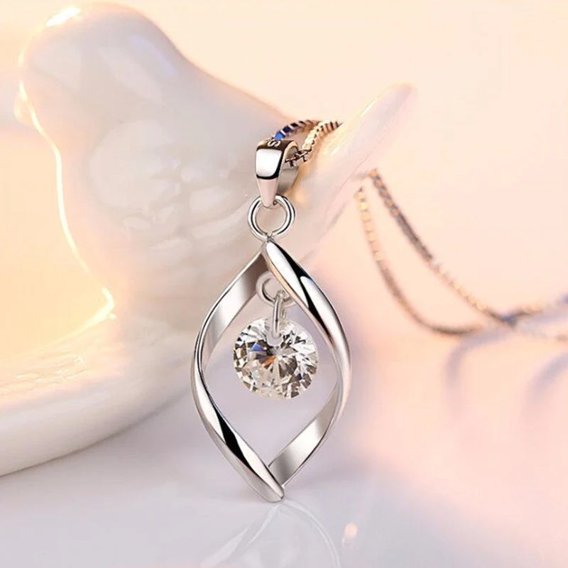 Silber Zirkonia Kristall-Anhänger - Image 2