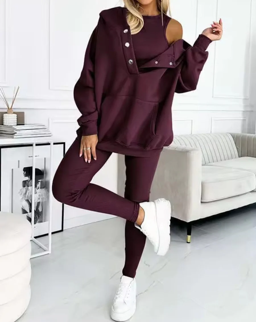 SILKE - SET AUS SWEATSHIRT, LEGGINGS UND OBERTEIL - Image 7